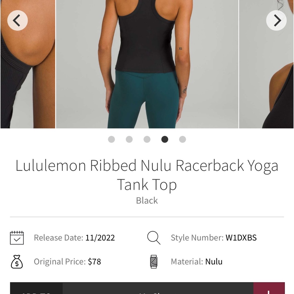 Lululemon Ribbed Nulu Racerback Tank Top - Picture 10 of 12
